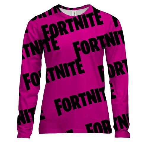 Женский 3D лонгслив Fortnite pattern