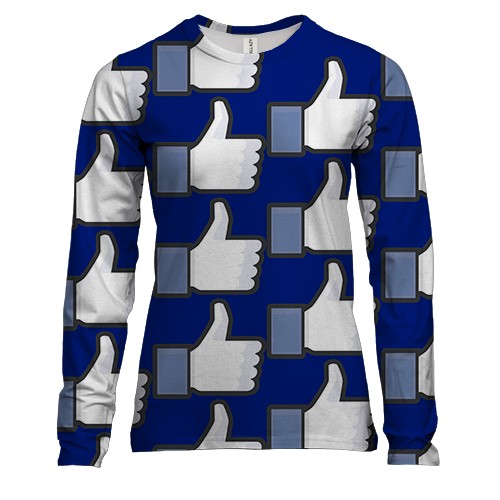 Женский 3D лонгслив Like pattern
