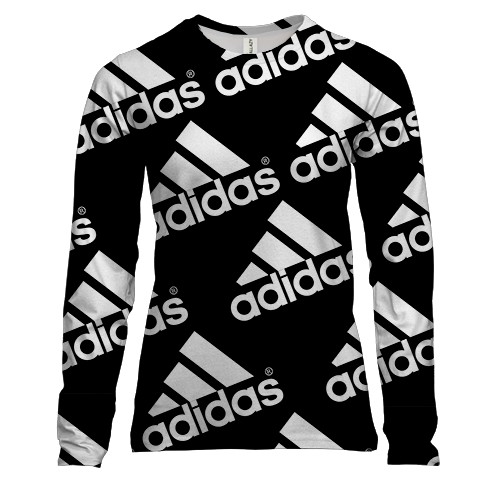 Женский 3D лонгслив Adidas pattern