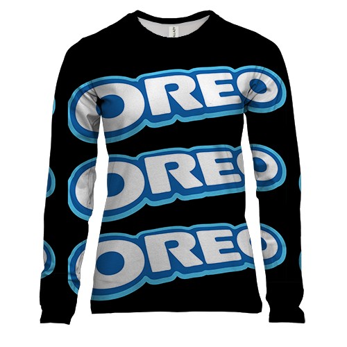 Жіночий 3D лонгслів Oreo  pattern