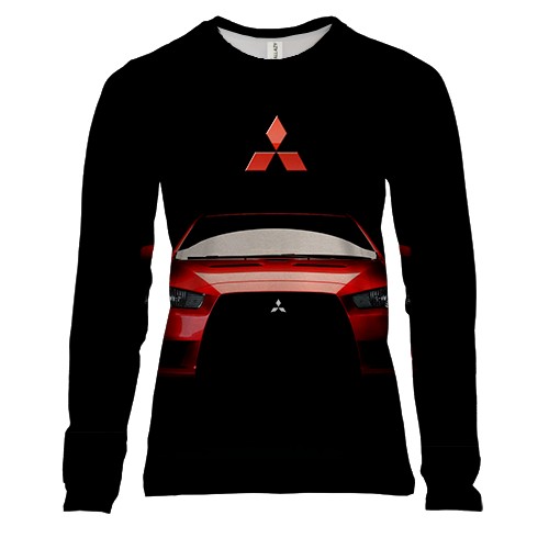 Жіночий 3D лонгслів Mitsubishi Lancer (2)