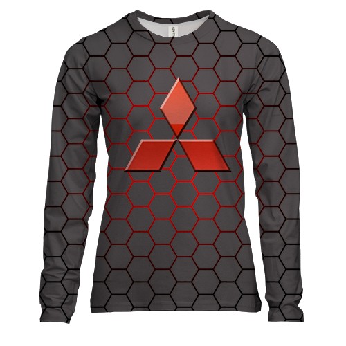 Жіночий 3D лонгслів Mitsubishi (armor)