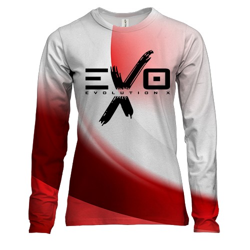 Женский 3D лонгслив Mitsubishi EVO