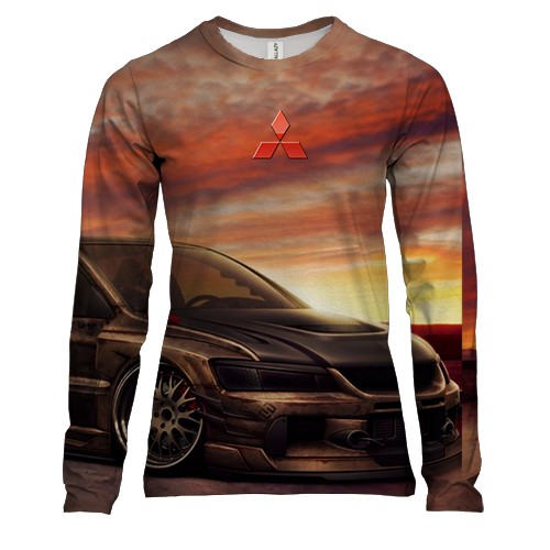 Женский 3D лонгслив Mitsubishi EVO Art