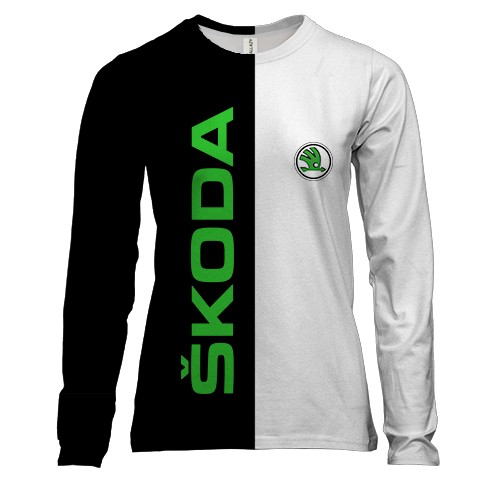 Женский 3D лонгслив Skoda (2)