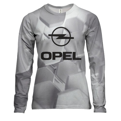 Женский 3D лонгслив Opel logo
