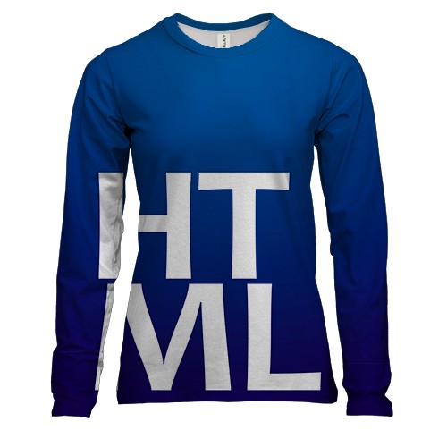 Женский 3D лонгслив HT ML