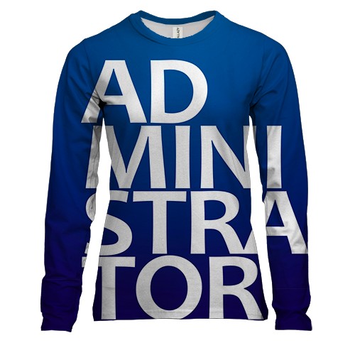 Жіночий 3D лонгслів ADMINISTRATOR