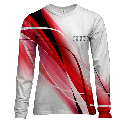 Женский 3D лонгслив Audi (абстракция)