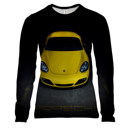 Жіночий 3D лонгслів Porsche car
