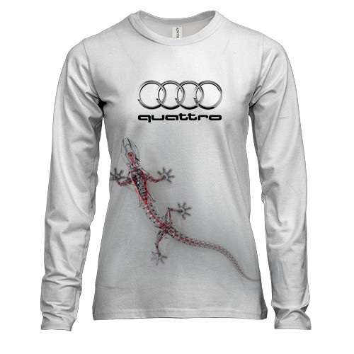 Женский 3D лонгслив Audi Quattro