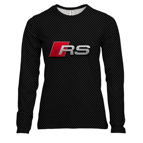 Жіночий 3D лонгслів Audi RS Carbon