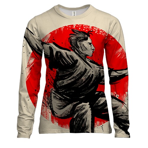 Жіночий 3D лонгслів Kung Fu Art Graphics