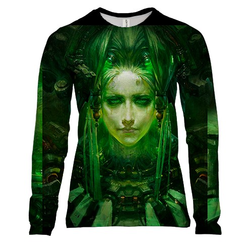 Жіночий 3D лонгслів Cyber Woman