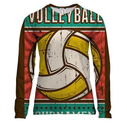 Женский 3D лонгслив Volleyball Tournament