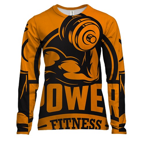 Женский 3D лонгслив Power Fitness