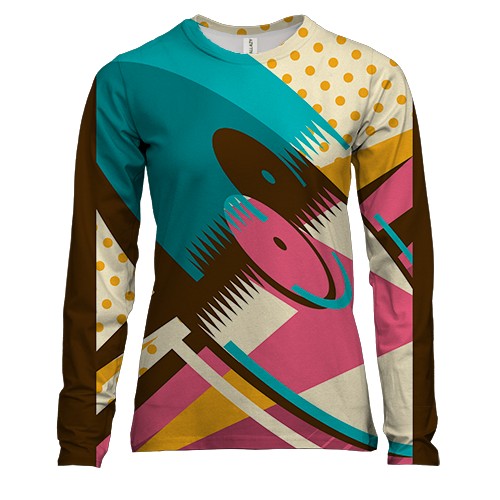 Жіночий 3D лонгслів Vinyl record Art