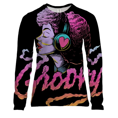 Женский 3D лонгслив Groovy