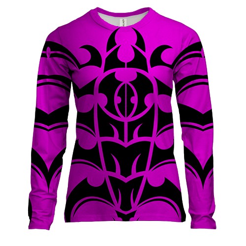 Женский 3D лонгслив Tattoo patterns