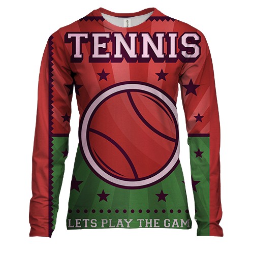 Жіночий 3D лонгслів Tennis Let