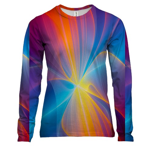 Жіночий 3D лонгслів яскраве сяйво