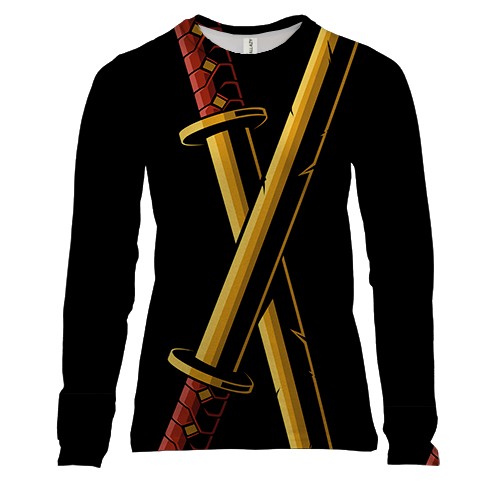 Жіночий 3D лонгслів Катана