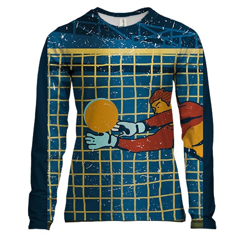 Женский 3D лонгслив Goalkeeper Art