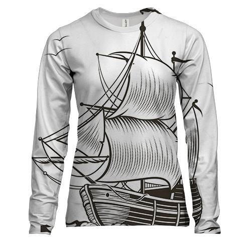 Жіночий 3D лонгслів Ship Graphics