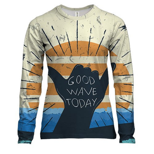 Женский 3D лонгслив Good Wave Today