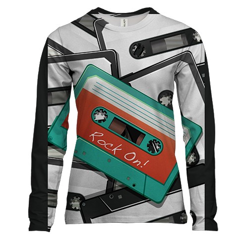 Женский 3D лонгслив Rock On! Boombox!