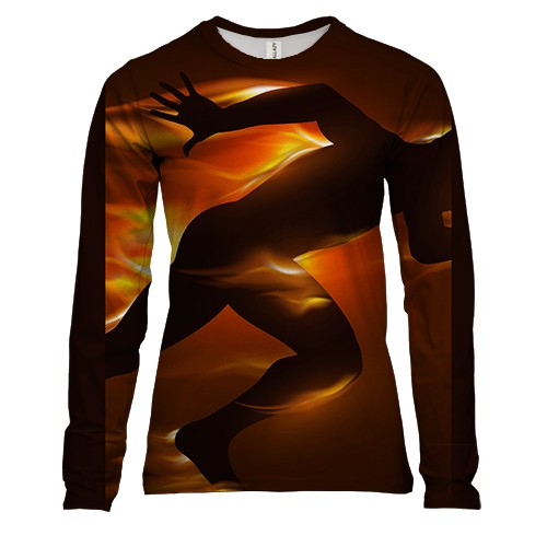 Жіночий 3D лонгслів Running Man