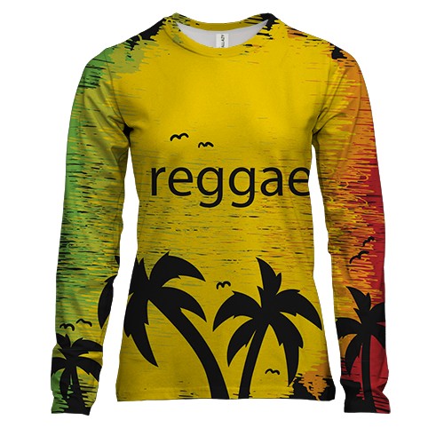 Женский 3D лонгслив Reggae