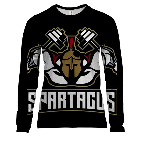 Женский 3D лонгслив Spartacus