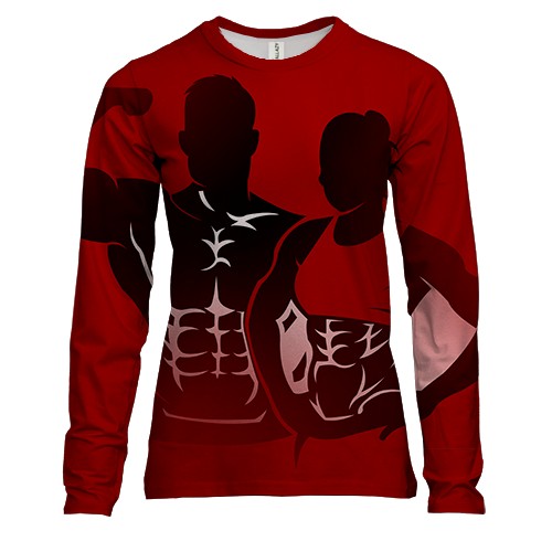 Женский 3D лонгслив Bodybuilders