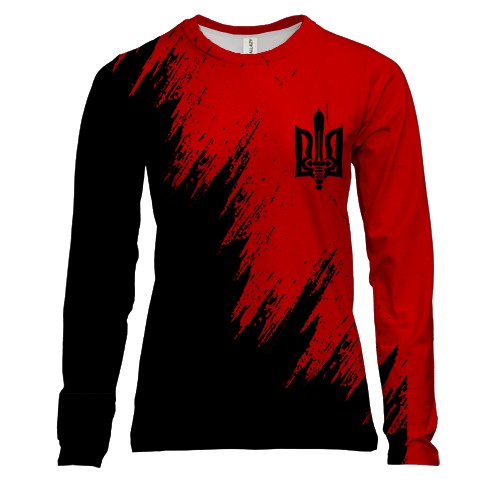 Жіночий 3D лонгслів з емблемою ОУН