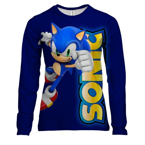 Женский 3D лонгслив SONIC