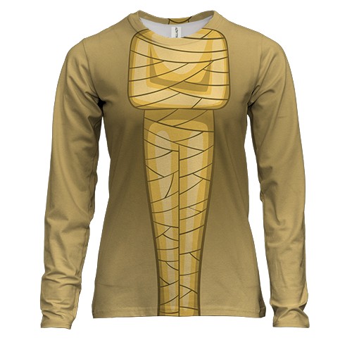 Женский 3D лонгслив с телом мумии