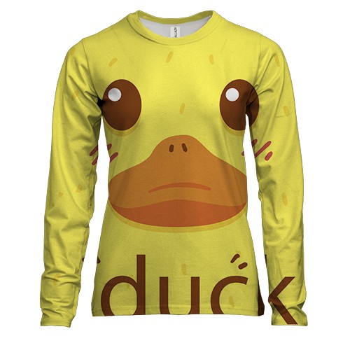 Женский 3D лонгслив Duck