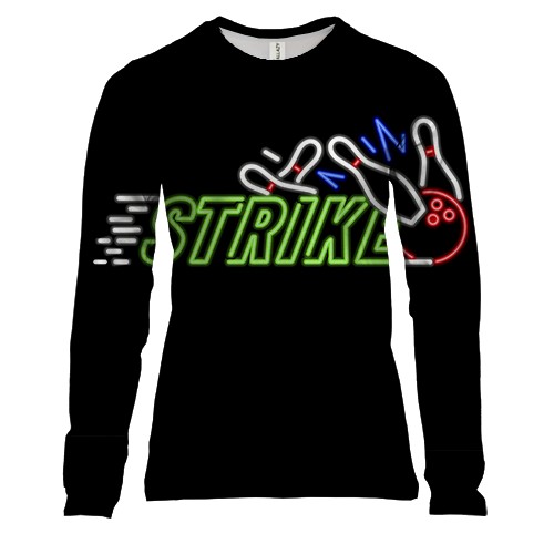 Жіночий 3D лонгслів Neon strike