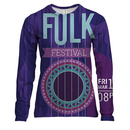 Жіночий 3D лонгслів Folk