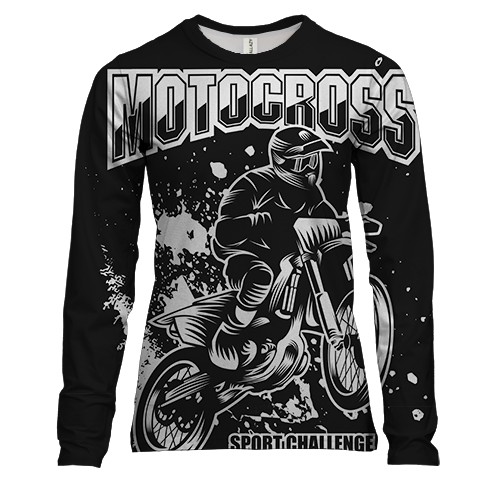 Жіночий 3D лонгслів Sport Motocross