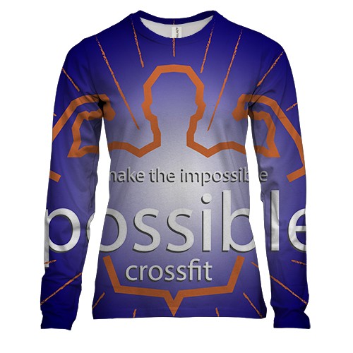 Жіночий 3D лонгслів CROSSFIT Possible