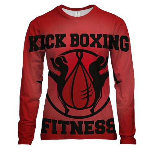 Жіночий 3D лонгслів Kick boxing fitness