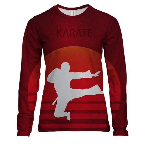 Женский 3D лонгслив Karate
