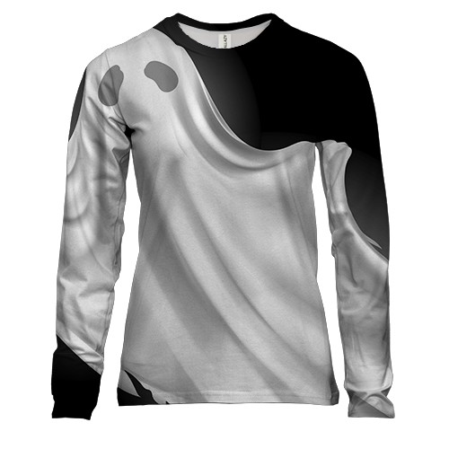 Женский 3D лонгслив с призраком