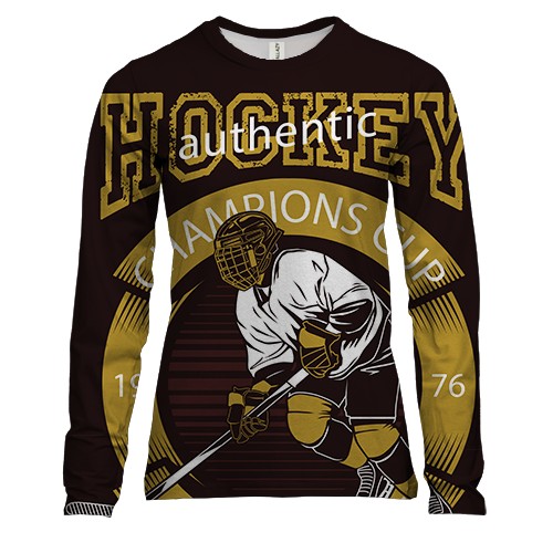 Женский 3D лонгслив Hockey authentic