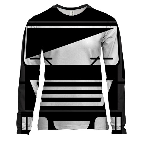 Жіночий 3D лонгслів з чорної кабіною DAF