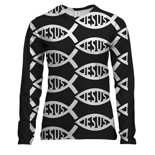 Женский 3D лонгслив Jesus
