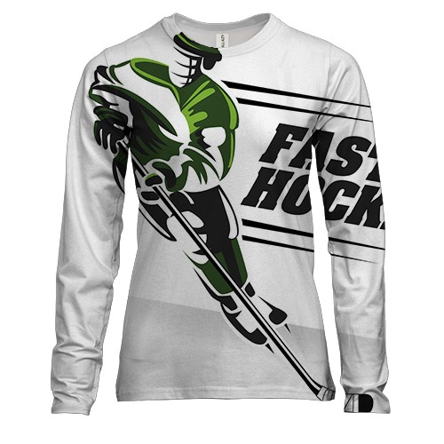 Жіночий 3D лонгслів Fast hockey