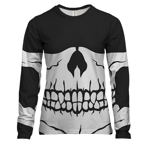 Женский 3D лонгслив с челюстью
